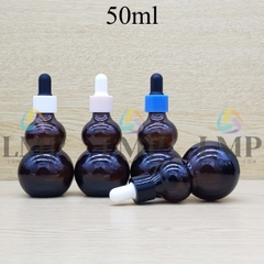 Chai hồ lô nắp bóp khoen nhựa trơn 50ml