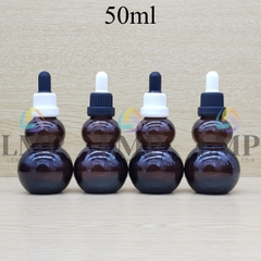 Chai hồ lô nắp bóp sọc dày 50ml