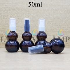 Chai hồ lô đầu xịt giọt có 2 viền 50ml