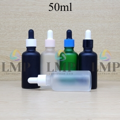 Chai tinh dầu phun mờ nắp bóp khoen nhựa trơn 50ml