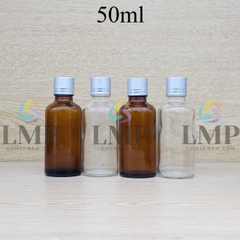 Chai tinh dầu nắp xi 2 viền 50ml