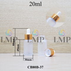 Chai thủy tinh nắp bóp khoen nhôm