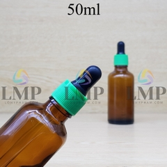 Chai tinh dầu nắp bóp khoen nhựa sọc 50ml