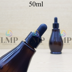 Chai đèn dầu nắp bóp khoen nhựa trơn 50ml