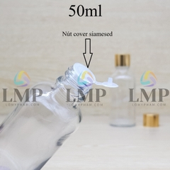 Chai tinh dầu nắp xi KO viền 50ml
