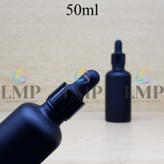 Chai tinh dầu phun mờ nắp bóp khoen nhựa trơn 50ml