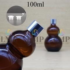 Chai hồ lô nắp xi KO viền 100ml