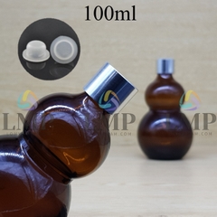 Chai hồ lô nắp xi KO viền 100ml