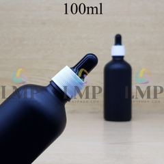 Chai tinh dầu phun mờ nắp bóp khoen nhựa sọc 100ml