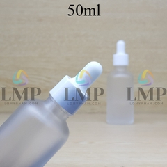 Chai tinh dầu phun mờ nắp bóp khoen nhựa trơn 50ml