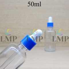 Chai tinh dầu nắp bóp khoen nhựa trơn 50ml