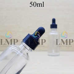Chai tinh dầu nắp bóp khoen nhựa sọc 50ml