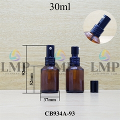Chai thủy tinh vát đầu nhôm giọt cao 30ml