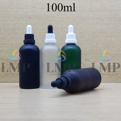 Chai tinh dầu phun mờ nắp bóp sọc dày 100ml