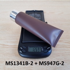 Tuýp tròn nâu nhám nắp bạc 100ml