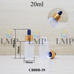 Chai thủy tinh nắp bóp khoen nhôm