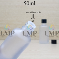 Chai tinh dầu phun mờ nắp vặn đen 50ml