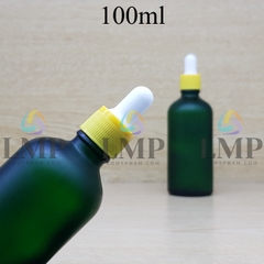 Chai tinh dầu phun mờ nắp bóp khoen nhựa sọc 100ml