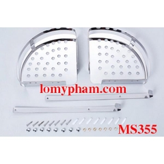 Kệ phòng tắm chân tam giác lưới tròn nhỏ 3 ngăn
