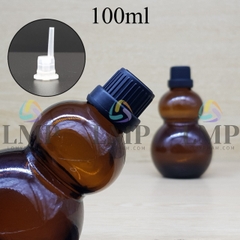 Chai hồ lô nắp dày 100ml