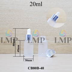 Chai thủy tinh nắp bóp khoen nhôm