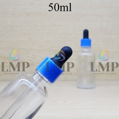 Chai tinh dầu nắp bóp khoen nhựa trơn 50ml