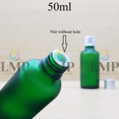 Chai tinh dầu phun mờ nắp xi 2 viền 50ml