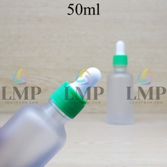 Chai tinh dầu phun mờ nắp bóp khoen nhựa sọc 50ml
