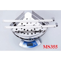 Kệ phòng tắm chân tam giác lưới tròn nhỏ 3 ngăn