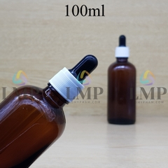 Chai tinh dầu nắp bóp khoen nhựa sọc 100ml