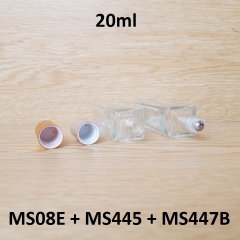 Chai lăn vuông cao bi sắt 20ml