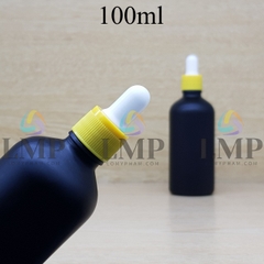 Chai tinh dầu phun mờ nắp bóp khoen nhựa sọc 100ml