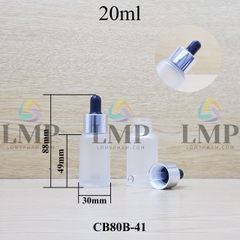 Chai thủy tinh nắp bóp khoen nhôm