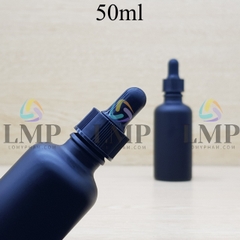 Chai tinh dầu phun mờ nắp bóp khoen nhựa sọc 50ml