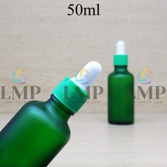Chai tinh dầu phun mờ nắp bóp khoen nhựa sọc 50ml