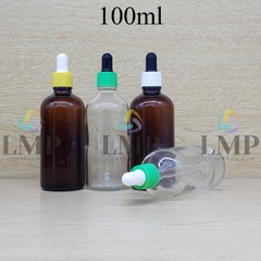 Chai tinh dầu nắp bóp khoen nhựa sọc 100ml