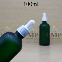 Chai tinh dầu phun mờ nắp bóp khoen nhựa sọc 100ml