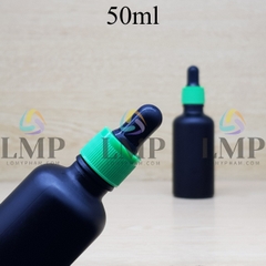 Chai tinh dầu phun mờ nắp bóp khoen nhựa sọc 50ml