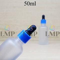 Chai tinh dầu phun mờ nắp bóp khoen nhựa trơn 50ml