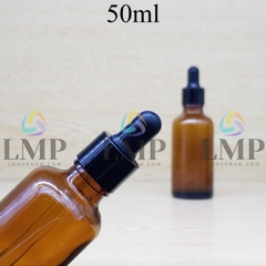 Chai tinh dầu nắp bóp khoen nhựa trơn 50ml