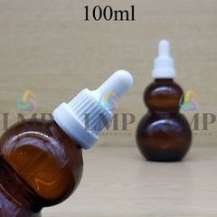 Chai hồ lô nắp bóp sọc dày 100ml