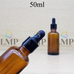Chai tinh dầu nắp bóp khoen nhựa trơn 50ml