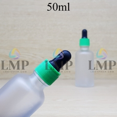 Chai tinh dầu phun mờ nắp bóp khoen nhựa sọc 50ml