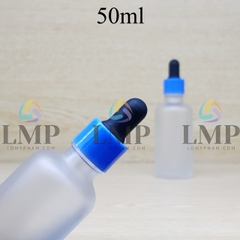 Chai tinh dầu phun mờ nắp bóp khoen nhựa trơn 50ml