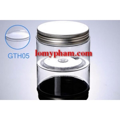 Hũ nhựa trong nắp thiếc 150g