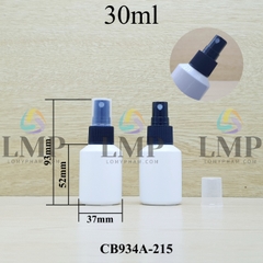 Chai thủy tinh vát đầu phun sương sọc 30ml