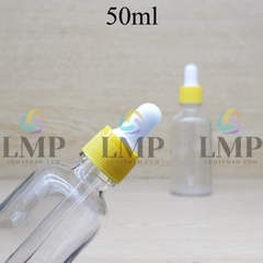 Chai tinh dầu nắp bóp khoen nhựa sọc 50ml