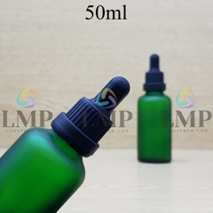 Chai tinh dầu phun mờ nắp bóp sọc dày 50ml