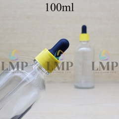 Chai tinh dầu nắp bóp khoen nhựa sọc 100ml