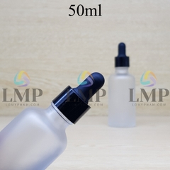 Chai tinh dầu phun mờ nắp bóp khoen nhựa trơn 50ml